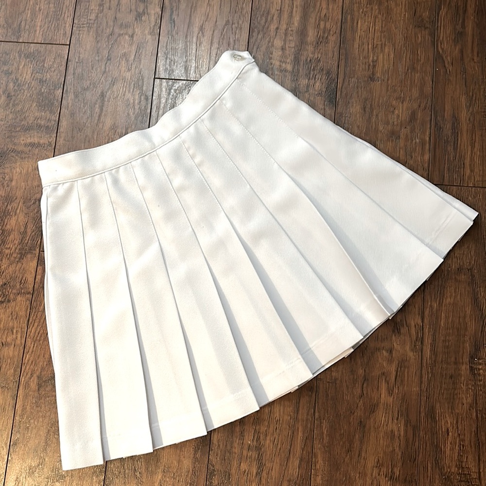 Los Angeles Apparel white pleated tennis skirt